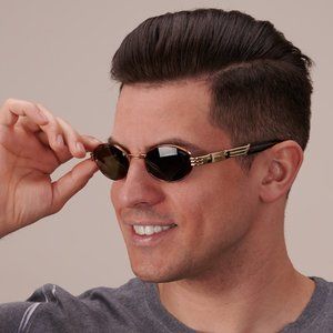 Hexagonal vintage sunglasses by Lozza, Italy